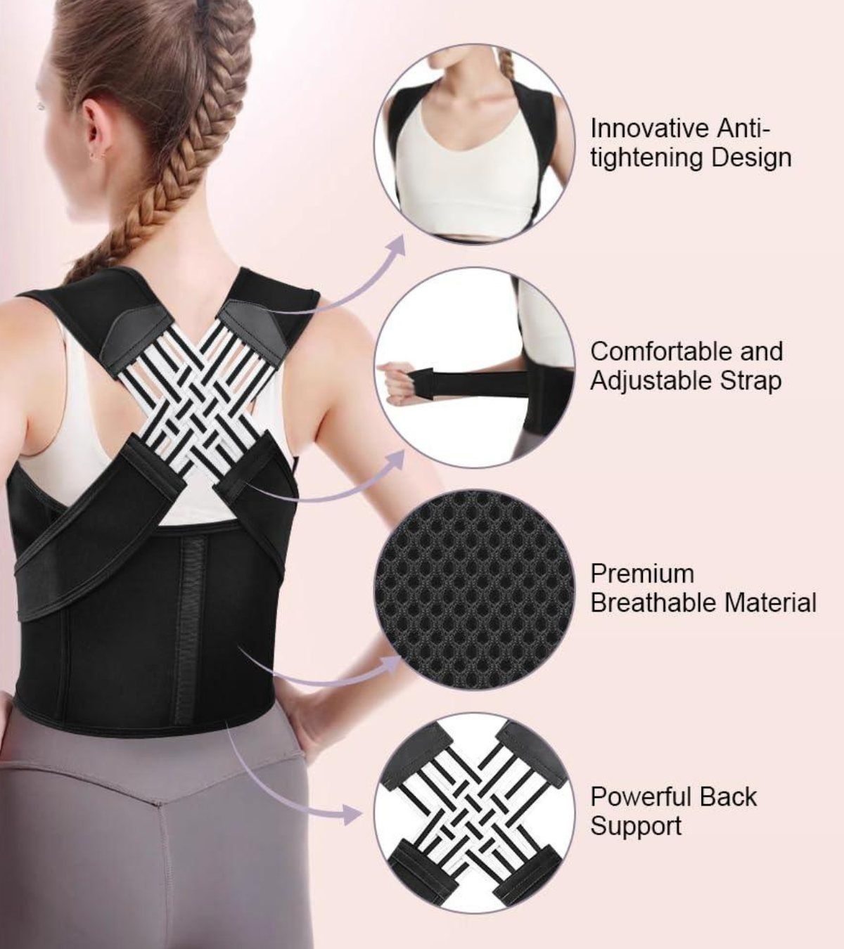 REGALIA Posture Corrector breathable ergonomic design